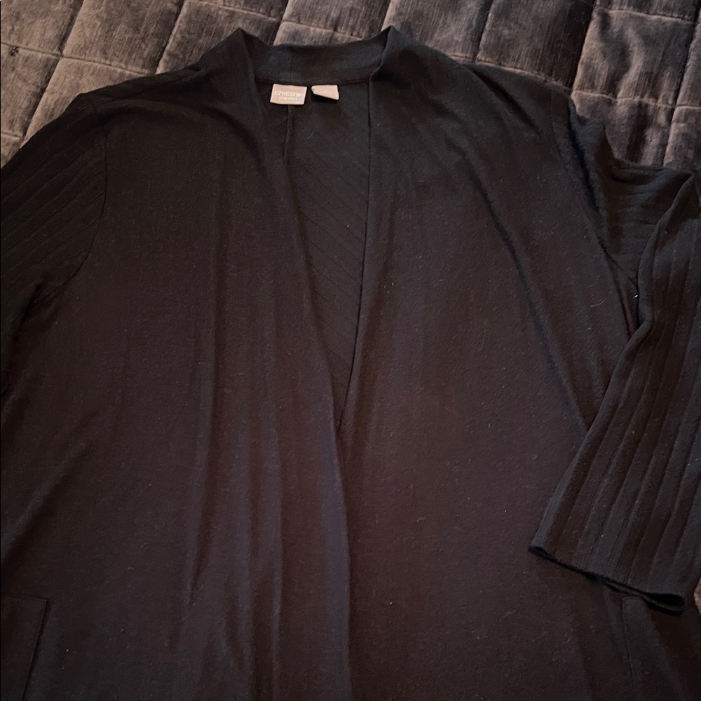 Chico's Black Cardigan Sweater